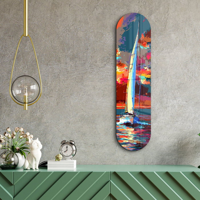 Wallity Sailing Boat Painting 1 - Pintura Decorativa de Vidrio Templado Wallity Sailing Boat Painting 1 - Pintura Decorativa de Vidrio Templado